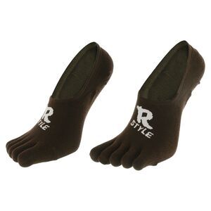 Soft Classical Five Toe Socks Brown 1 Pair
